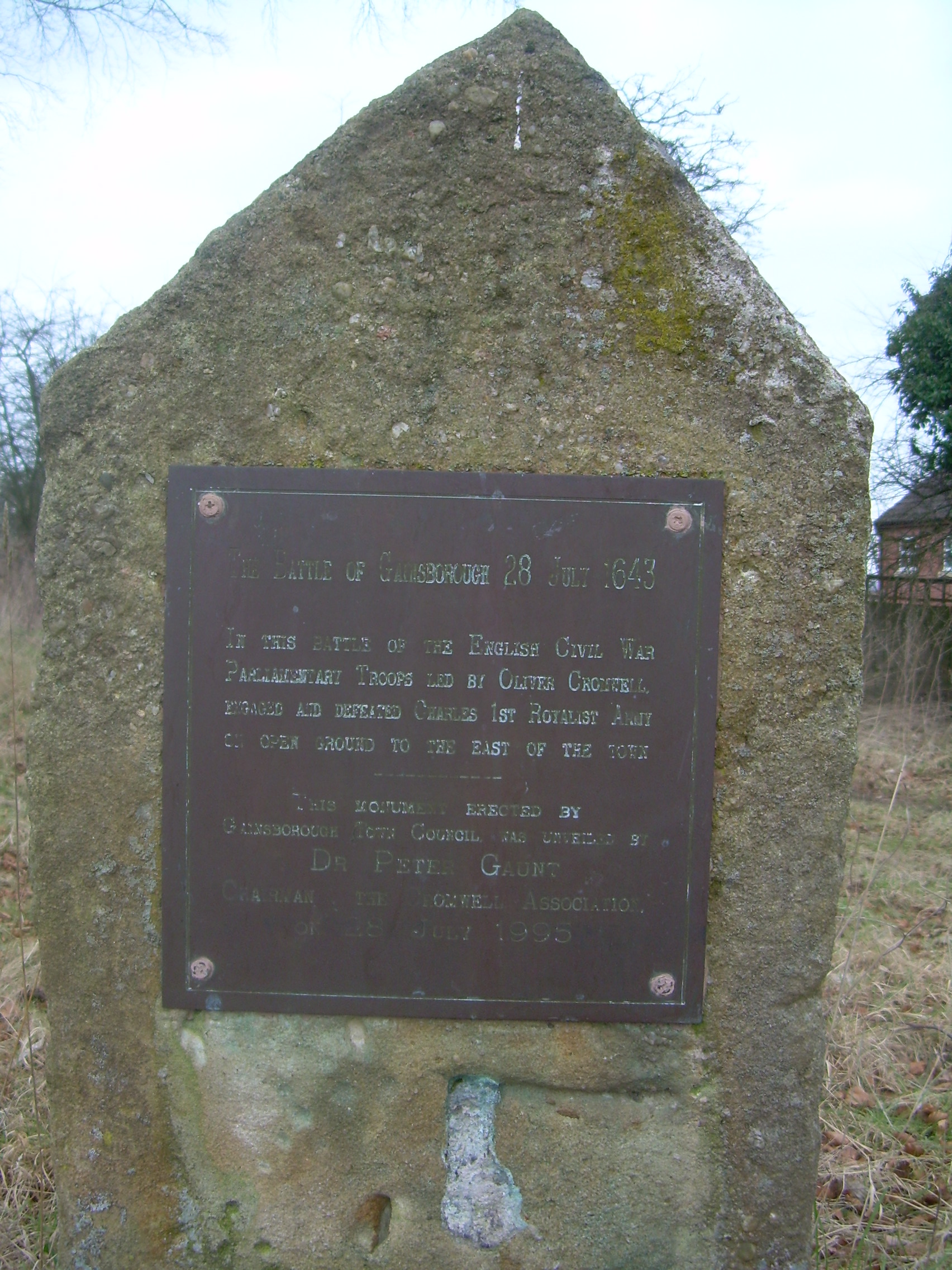 Monument to the battle of Gainsborough Monument to the battle of Gainsborough