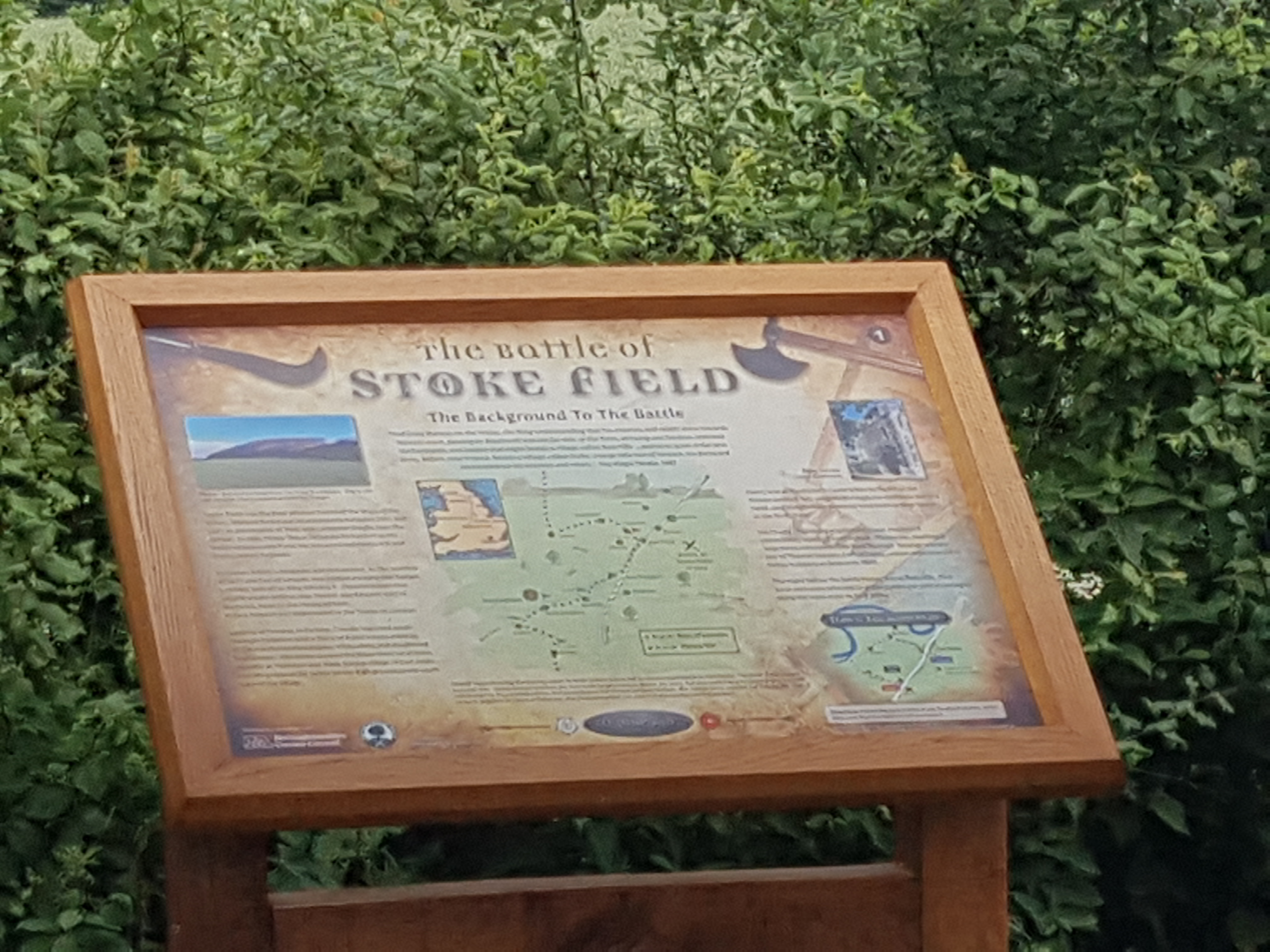Stoke Field information board Stoke Field information board