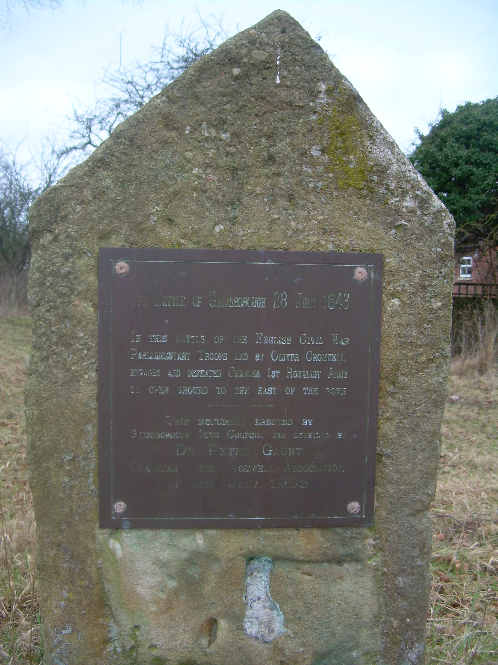 Gainsborough battlefield memorial Gainsborough battlefield memorial