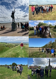 Battlefield walks around the country from top left clockwise: Maldon, Winwick, Newark, Myton, Newbury I, Rowton Heath, and Ethandun Battlefield walks around the country from top left clockwise: Maldon, Winwick, Newark, Myton, Newbury I, Rowton Heath, and Ethandun
