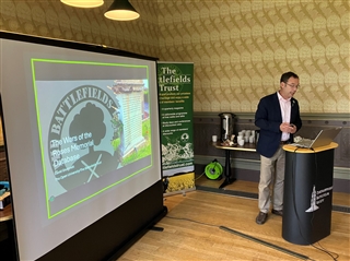 Dr David Grummitt speaking at the launch event Dr David Grummitt speaking at the launch event