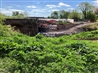 Temporary repair work underway at Powick bridge in April 2025