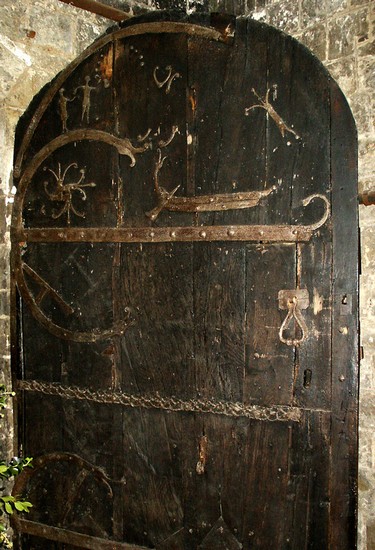Viking ship on Stillingfleet church door