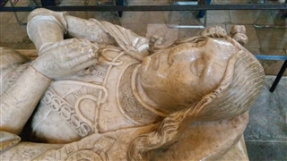 Bosworth veteran John Cheney in Salisbury Cathedral