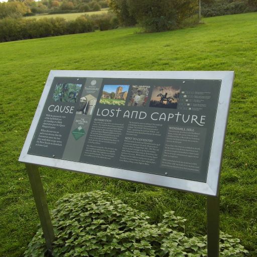 Tewkesbury battlefield information board Tewkesbury battlefield information board