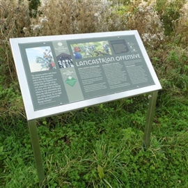 Tewkesbury battlefield information board