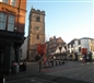 St Albans' clock tower and market place