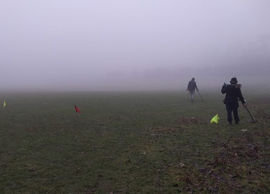 Surveying in the mist at Stow Surveying in the mist at Stow