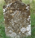 The Grave of Captain Gourdon, mortally wounded at the battle of Edgehill in the graveyard at Warmington