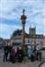 Members of the Stow Civic Society gather to commemorate the battle at the market cross.