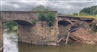 View of the collapsed part of the bridge in July 2024