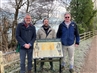 Sean Woodcock MP with Battlefields Trust local member Nigel Smith and the Trust's Research Coordinator, Simon Marsh, at Cropredy Bridge