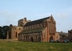Lanercost Priory, taken by the Scottish army on their advance to Durham and the battle of Neville's Cross.