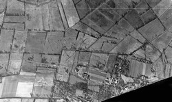 RAF 1940s vrtical air photograph 