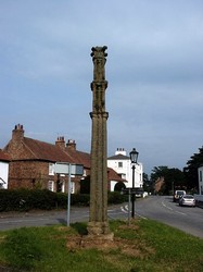 Boroughbridge battle monument, now at Aldborough