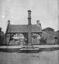 Boroughbridge battle monument at Aldborough in 1891.