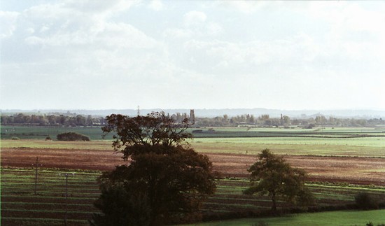 view of battlefield from Chedzoy church