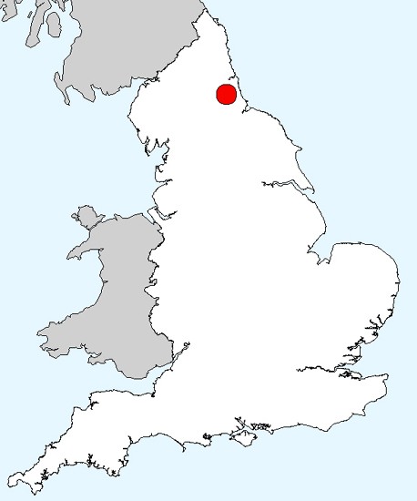 Neville's Cross national location map
